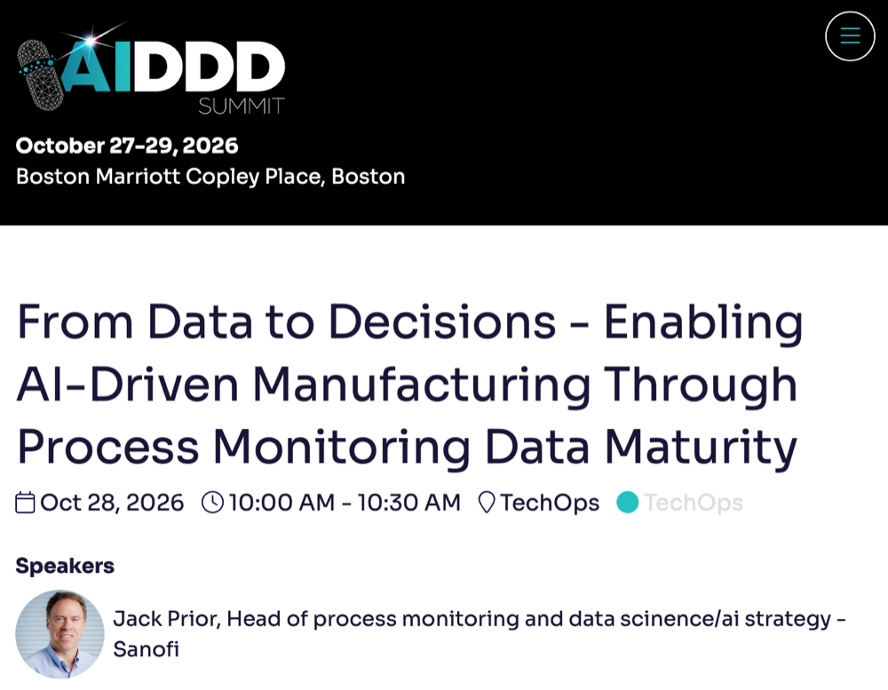 AIDDD Summit session page: From Data to Decisions, Jack Prior