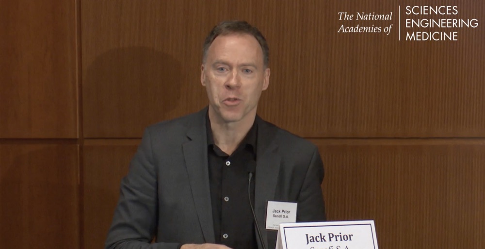 Jack Prior presenting at the National Academy of Sciences, February 2020