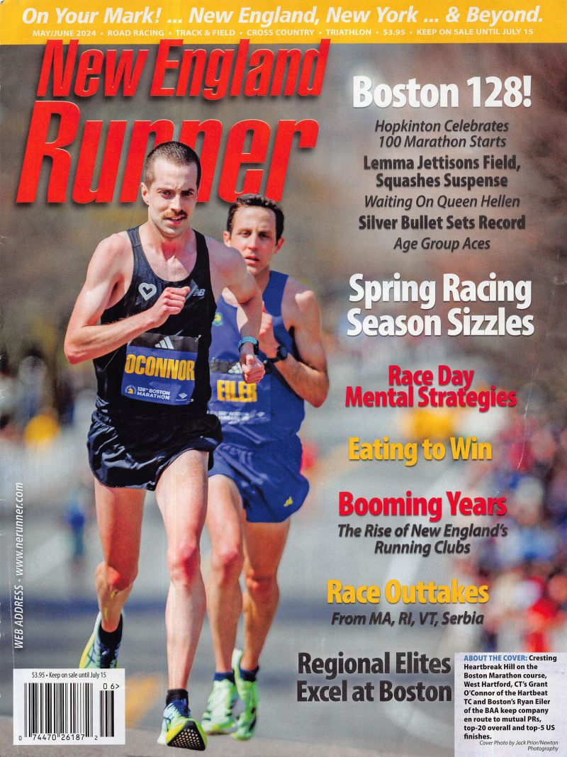 New England Runner May/June 2024 cover, photo by Jack Prior