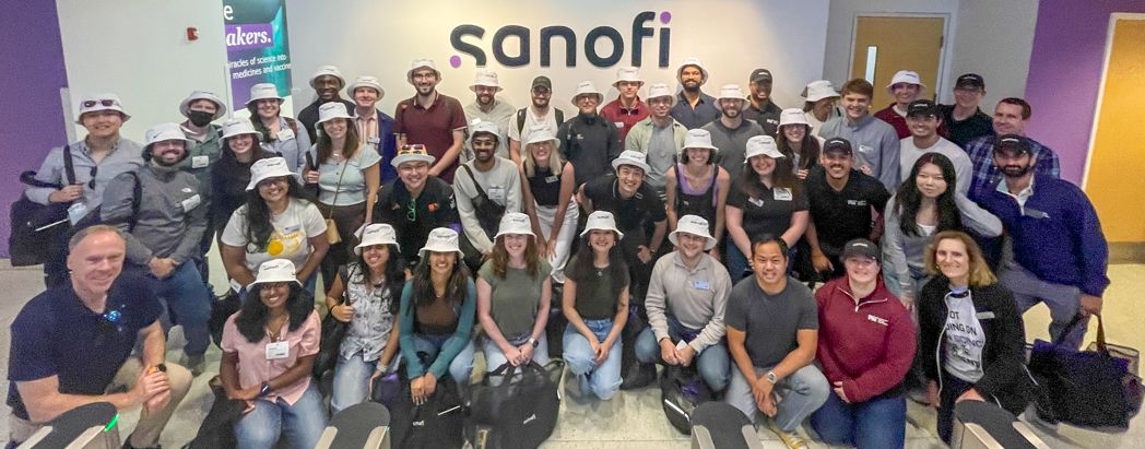 MIT Leaders for Global Operations Class of 2028 visiting the Sanofi Framingham facility